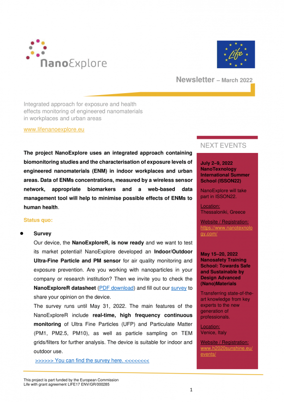 2022 NanoExplore March Newsletter